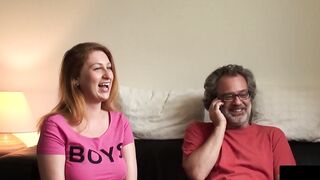 "Redheaded Vixen Gives Wild Pounding in Hardcore Red Light District Threesome"