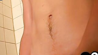 "Twinks Shower Fun - Hot Young Twunk Strokes His Dick And Masturbates"