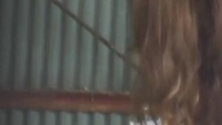 "School Girl Outdoor Pee Party - Teen Babe Masturbates Before Public Bathroom Visit"