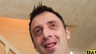 "Submissive Bombshell Gagging On Big Dick & Gets Messily Fucked - HD"