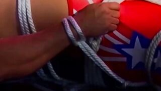 "Bondage Babe Fucked Hard By Uniformed Dom in Rough Sex Scene"