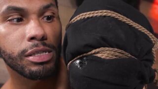 "Black Dominatrix Threesome - Bondage Submissive Slave Training with Fetish Sex"