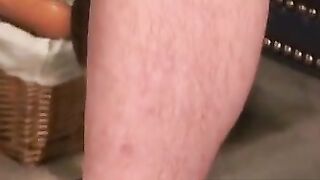 "Mature Stud Finger-Fucks MILF With Big Dick And Shoots A Huge Load"