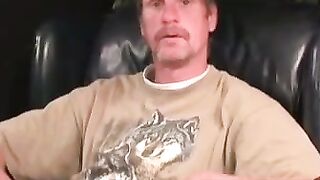 "Mature Stud Finger-Fucks MILF With Big Dick And Shoots A Huge Load"