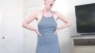 "Step-Mom's Hot Blowjob Skills - Stepmom & Son Fucking In Kitchen"