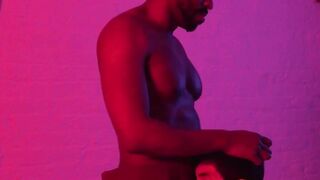 "Big Black Dick Pounder - Raw Doggystyle Fuck with Ebony Guy & Twink"