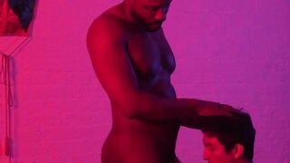 "Big Black Dick Pounder - Raw Doggystyle Fuck with Ebony Guy & Twink"