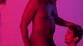 "Big Black Dick Pounder - Raw Doggystyle Fuck with Ebony Guy & Twink"
