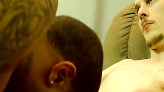 "Black Thug Swallowing Big White Dick in Gay Porn Parody"