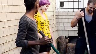 "Amateur Party Orgy - Hardcore Anal Threesome With Hunks"