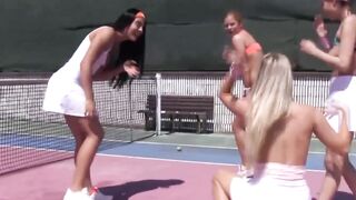 "Vibrant Passion" Ballet Dancer Lesbians Orgasm Fest at Outdoor Party