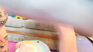 "Transgender Couple Sharing Intimate Moments With Sex Toy"