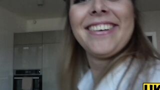 "British Sub Slut Anal Rough Doggystyle Threesome"