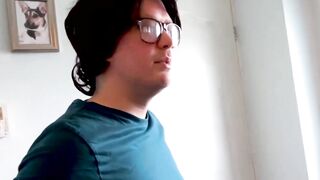 "Valentina Bianca's Casting Audition - Nerdy Glasses Blowjob & Facial"