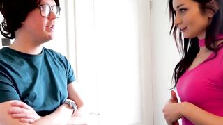 "Valentina Bianca's Casting Audition - Nerdy Glasses Blowjob & Facial"