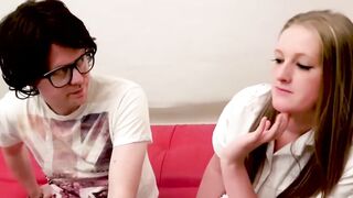 "Blondie Babe Gina Parker Gets Tricked Into A Wild Threesome"