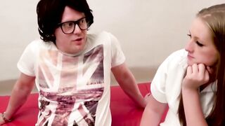 "Blondie Babe Gina Parker Gets Tricked Into A Wild Threesome"