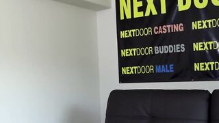 "Young Hunk's Solo Masturbation Session - Close-Up View Of His Load"