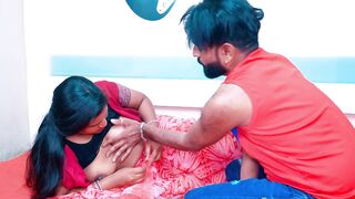 "Big Boob Babe Shares Husband With Friend - Hardcore Threesome Action"