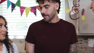 "Anal Birthday Surprise - Step-Mother's Anal Virginity Popped By Her Son"