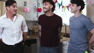 "Anal Birthday Surprise - Step-Mother's Anal Virginity Popped By Her Son"