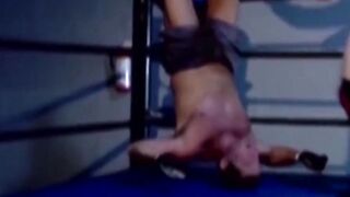 "Dominant Wrestler Chokes Up Big-Titted Babe in Hardcore Sex Fight"