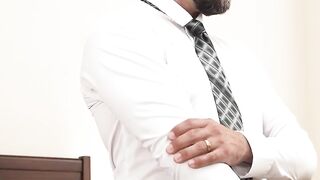 "Beard Daddy" - Older Man Fucks Young Twink's Ass Hardcore & Facial Finish