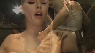 "Transgender Babe Transfoxxy Fucks Blonde Slave Girl - Shemale Seduces Her Pet"