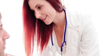 "Hot Doctor Kelly Kapris - Foot Job BlowJob Swallowing Huge Load On Feet"