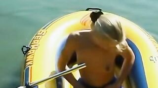 Debbie's Latex Lust Affair - Solo Female Orgasm in Outdoor Hot tub