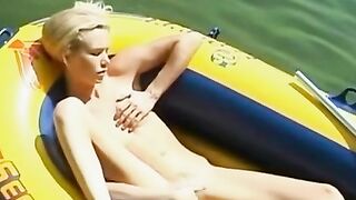 Debbie's Latex Lust Affair - Solo Female Orgasm in Outdoor Hot tub