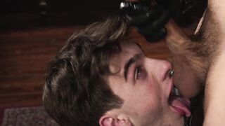 Bondaged Twinks - Leather Domination of Young Hunks by Older Man