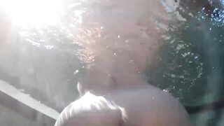 "Redheaded Bombshell Gets Massage & Doggy Style Fuck By The Pool - POV"