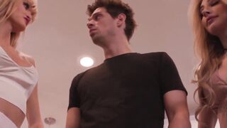 Anal Stretching Threesome - Transgender Model Ariel Demures with Tori Eastwood & Micheal Delray