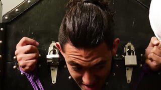 Brock Kniles and Xavier Zane subdues Zeno Rey body in stockade