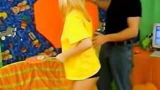 Blondie Sanne Gets A Surprise Creampie From Handsome Lover After Intense Foreplay