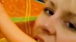 Blondie Sanne Gets A Surprise Creampie From Handsome Lover After Intense Foreplay