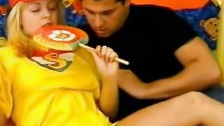 Blondie Sanne Gets A Surprise Creampie From Handsome Lover After Intense Foreplay