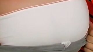 Sporty Brunette Hottie Gives Amazing Head & Gets A Load On Her Face In Slow Motion POV