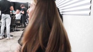Blondie's Wet Pussy - Barbershop Sex Romance With Hot Babe Anna Bell Peaks