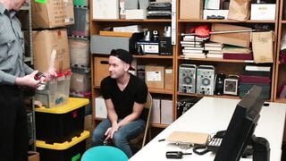SayUncleNetwork.com - Twink thief's tight asshole invaded by dildo and raw cock