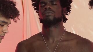 Raw Threesome Frenzy - Black Guys Share Blowjob & Anal Action