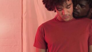 Raw Threesome Frenzy - Black Guys Share Blowjob & Anal Action