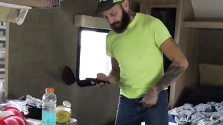 Ink-Showered Stud Breeding His Stepbrother's Ass