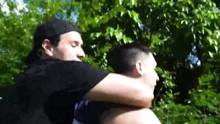 Outdoor Raw Sex Adventure - Father-Son Bonding Turns Into Hardcore Fuck