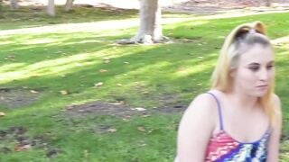 Slim teen beauty interracially slammed and jizzed on face