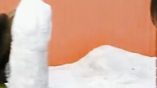 Lesbo Lovers in Love Scene - Passionate Kissing & Erotic Roleplay with Hot Babes Anita Schwarz & Winter Vale