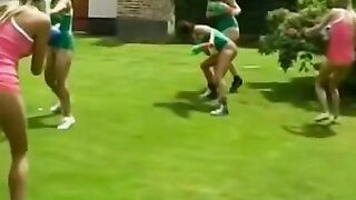 "Teen Lesbians Unleashed - Group-Sex Party Outdoor Orgy"