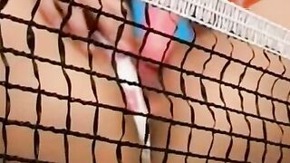 <b>Table Top Sex - Stepdaughter's Hot Tutor Gets Fucked On The Court </b>