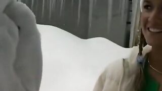 Hot & Horny Girlfriends Outside in Public - Live Sex Show with Real Orgasm!